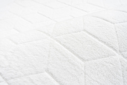 Okrúhly koberec Rabbit 140 cm, biely - plyšový, mäkký do obývačky a spálne