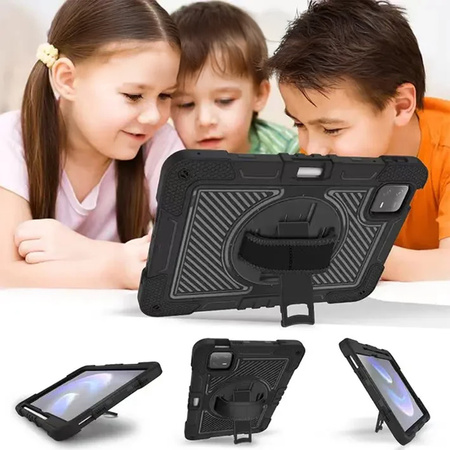 Puzdro Armor na Xiaomi Pad 7 Pad 7 Pro 11.2 pancierové / 7 Pro, čierne - ochranné so stojanom
