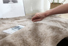 Dywan okrągły Shaggy Ombre 150x150 cm, beżowy OmbreCamel - pluszowy do salonu