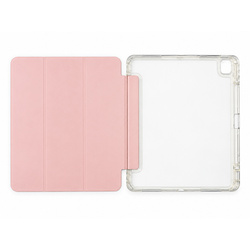 Etui Hard Crystal do Apple iPad Air 13 M4 M3 M2 2026/ 25/ 24 gen 8/ 7 z klapką - różowe