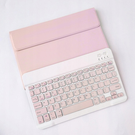 Etui z klawiaturą Bluetooth do Redmi Pad 2 PRO 2025, różowe