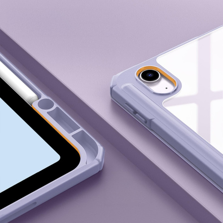 Etui GRAFICZNE do Apple iPad 10.9 2022 Gen 10 / 11 2025 A16 Gen 11 z klapką, fioletowe