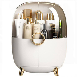 Szkatułka organizer kuferek z drzwiczkami na kosmetyki biżuterię EVE XL, biały