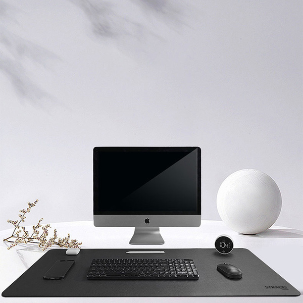 Veľká podložka pod myš laptop Herná podložka na stôl 90x45 XXL, čierny