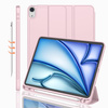 Puzdro Smart Pencil na iPad Air 11 M3 2025 Gen. 7 / M2 2024 Gen. 6, ružové - ochranné so stojanom