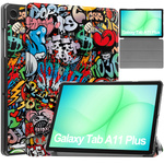 Etui do Galaxy Tab A11+ Plus 10.9 2025 - ochronne z podstawką, dostęp do portów i przycisków