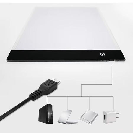 Doska kresliarska podsvietená LED A4 Tabuľa tablet grafický kopírka