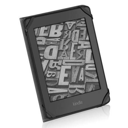 Etui Skórzane z uchwytem do Kindle 11 / 10 Paperwhite 1 / Kindle 2 / Kindle 3, granatowe - ochronne z podstawką