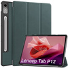 Puzdro Smart Case na Lenovo Tab P12 12.7 TB370 2023 / Tab P12 TB370, zelené - ochranné so stojanom