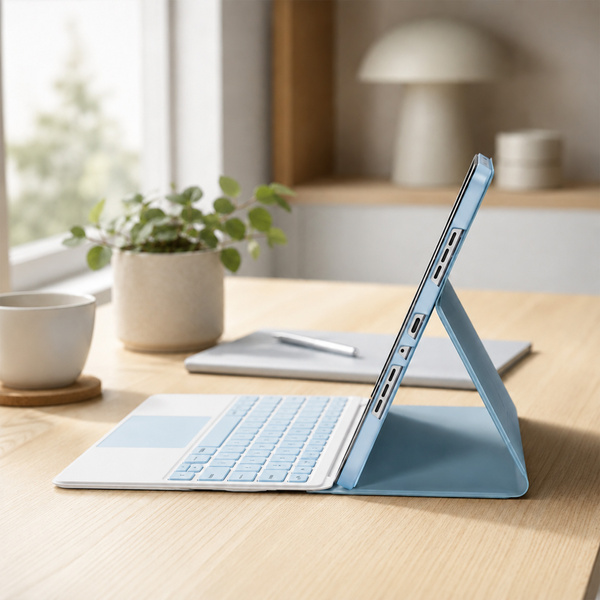 Puzdro s klávesnicou na Lenovo Idea Tab 11 2025, modré - ochranné so stojanom