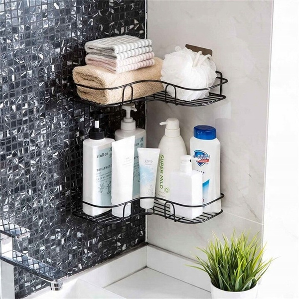 Strado corner bathroom shelf for shower