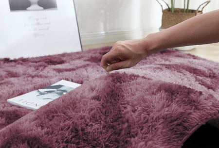 Shaggy Ombre Strado Round Carpet 150x150 OmbreRed (Red)