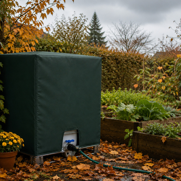 Pokrowiec na zbiornik IBC 1000L mauzer 100x120x116 cm zielony