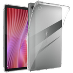 Puzdro Silikónové na Lenovo Tab 10.1 2025, priehľadné - ochranné so stojanom, prístup k portom a tlačidlám