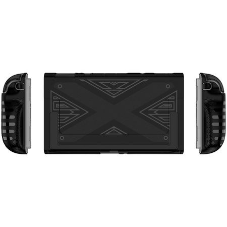 Puzdro na Nintendo Switch 2 2025 silikónové Kickstand 3-dielne, čierne - ochranné so stojanom