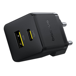 Nabíjačka sieťová Baseus Palm 30W USB-C USB-A, čierna