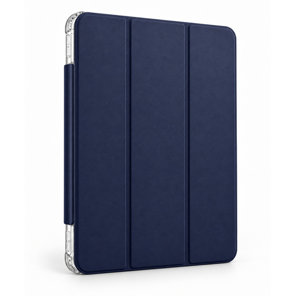 Etui Hard Crystal do Apple iPad Air 13 M4 M3 M2 2026/ 25/ 24 gen 8/ 7 z klapką - granatowe
