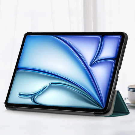 Puzdro Smart Case obal na iPad Air 11 Gen 6 2024 A2899 A2900, zelené - ochranné so stojanom