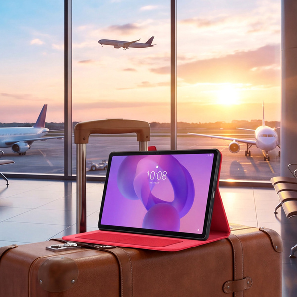 Etui z klapką do Lenovo Idea Tab 11" TB336FU TB336ZU ZAFR0378PL - czerwone