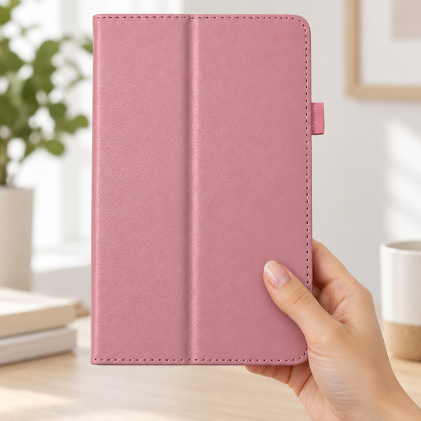 Etui Slim z klapką do Galaxy Tab A11 X135/ X133 A9 SM-X115/ X110 - różowe