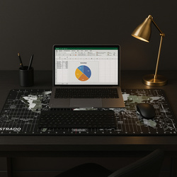 Strado Desk Mat 90x40 World Map