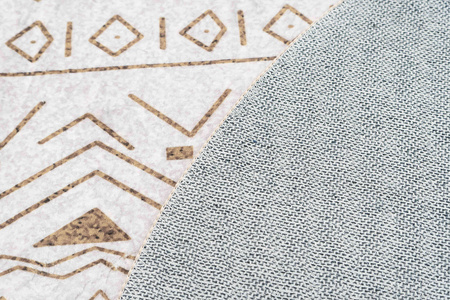 Round carpet NOVO Strado modern beige oriental pattern for living room Sahara 100x100 cm