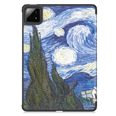 Puzdro grafické na Xiaomi Pad 7 / Pad 7 Pro 11.2 s klapkou / Xiaomi Pad 7 Pro - ochranné so stojanom