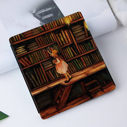 Smart Case Graphic Case for Kindle Oasis 2019 (Library Girl)
