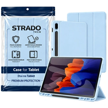 Puzdro Smart s držiakom stylus na Samsung Galaxy Tab S9 / S9 S10, modré - ochranné so stojanom