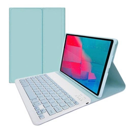 Etui z klawiaturą do Lenovo M10 Plus 10.3 X606 / M10 Plus, niebieskie - ochronne z podstawką