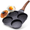 Egg Pan Granite 4 Holes BLACK&WOOD 19x19 cm