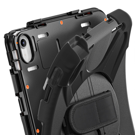Etui Shockproof z uchwytem do Apple iPad 10.9 2022 / 11 A16 2025 / Apple iPad 10.9 / Apple iPad 11, czarne - ochronne