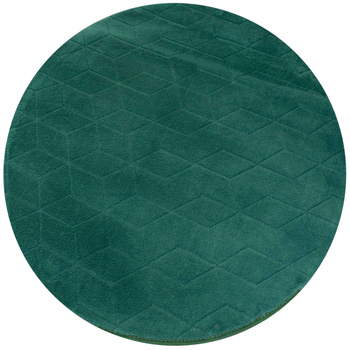 STRADO round Rabbit 3D plush soft like rabbit anti-slip carpet 200 BottleGreen