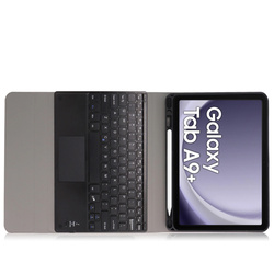 Etui z klawiaturą Bluetooth do Galaxy Tab A9 Plus X210 / X215 / X216, czarne - ochronne