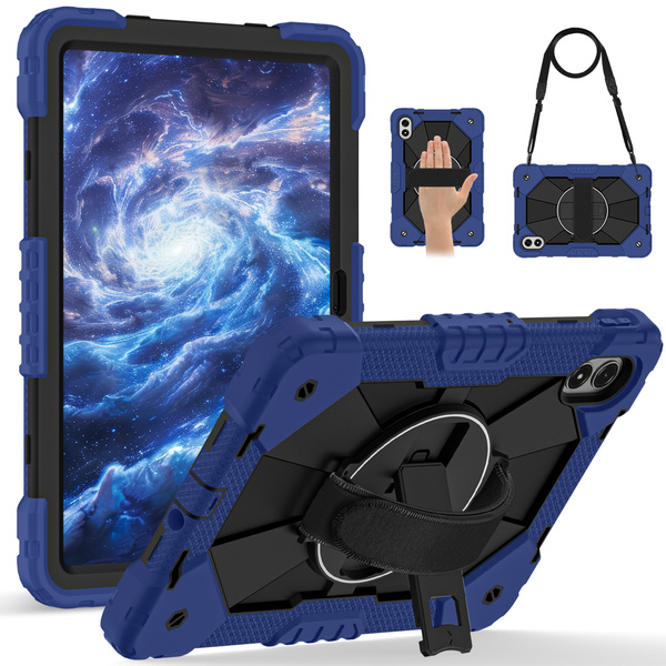 Etui pancerne z uchwytem do Redmi Pad Pro 2 12.1 2025/ Pad Pro 2024/ Poco Pad M1, granatowe