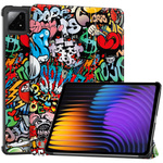 Puzdro grafické na Xiaomi Pad 7 / Pad 7 Pro 11.2 s klapkou / Xiaomi Pad 7 Pro - ochranné so stojanom