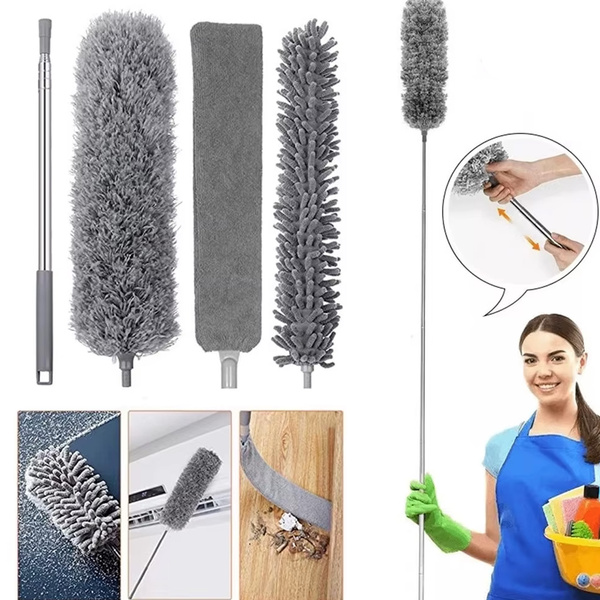 Metlička teleskopická na prach 3w1 250cm kefa zmeták súprava XXL, sivý
