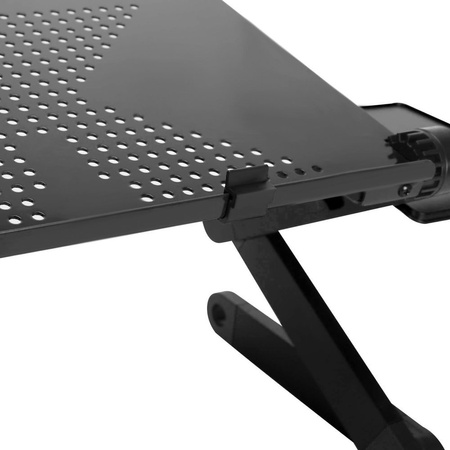 Folding stand with cooling fan for tablet laptop up to 17" F2 (Black)