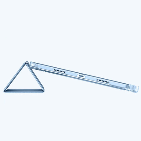 Hard Crystal case with stylus holder for Apple iPad 10.9 10 GEN 2022 / iPad 11 A16 11GEN 2025 - Blue