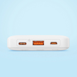 powerbank Baseus Airpow 20W 10000mAh z káblom Baseus Simple Series USB-A USB-C 30 cm, biely