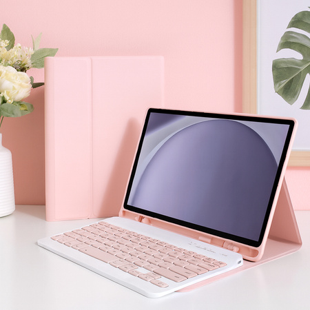 Bluetooth Keyboard Case for Samsung Galaxy Tab A9 8.7 CFX110 (Pink)