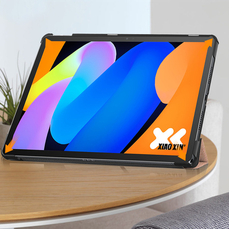 Puzdro Smart na Lenovo Idea Tab 11 2025 s klapkou, zlaté - ochranné so stojanom
