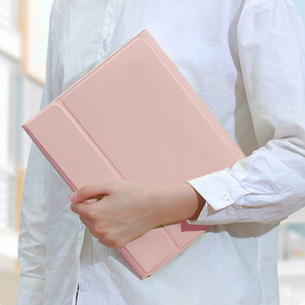 Bluetooth Keyboard Case for Lenovo Tab P12 TB-370 (Pink)