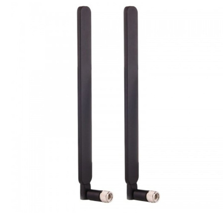2x LTE antenna black for Huawei B593 E5186 B525 - set to improve coverage and signal quality