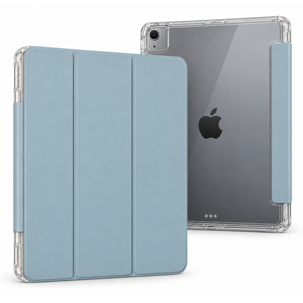 Etui Hard Crystal do Apple iPad Air 13 M4 M3 M2 2026/ 25/ 24 gen 8/ 7 z klapką - niebieskie