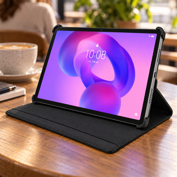 Etui obrotowe do Lenovo Idea Tab Plus 12.1 2025 TB361FU TB361ZU - czarne