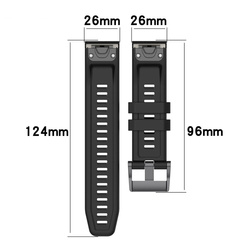 Remienok silikónový na Garmin Fenix 6x náramok elegantný 220,26mm, blankytný - vymeniteľný