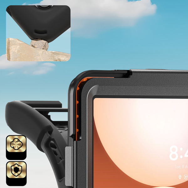 Etui do Samsung Galaxy Tab A11 Plus 10.9 2025 - Pancerne z uchwytem i paskiem