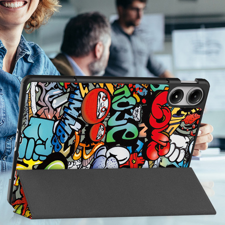 Puzdro grafické na Xiaomi Redmi Pad Pro 12.1 2024 / Poco Pad 12.1 s klapkou - ochranné so stojanom