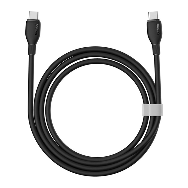 Kábel Baseus Pudding Series USB-C 100W 1,2m, čierny